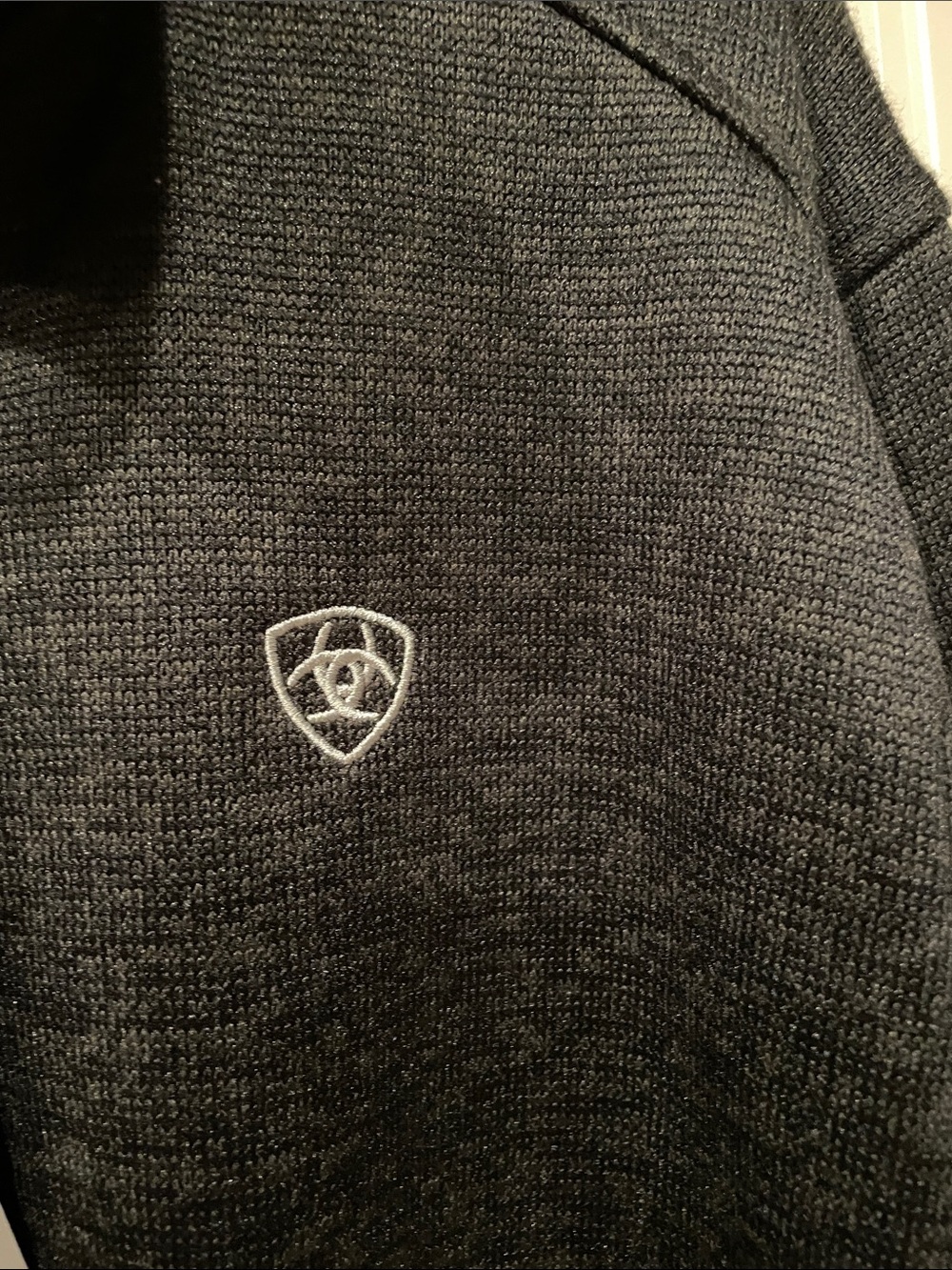 Ariat Caldwell 1/4 Zip Sweater in Charcoal Heather nwt - Picture 5 of 9